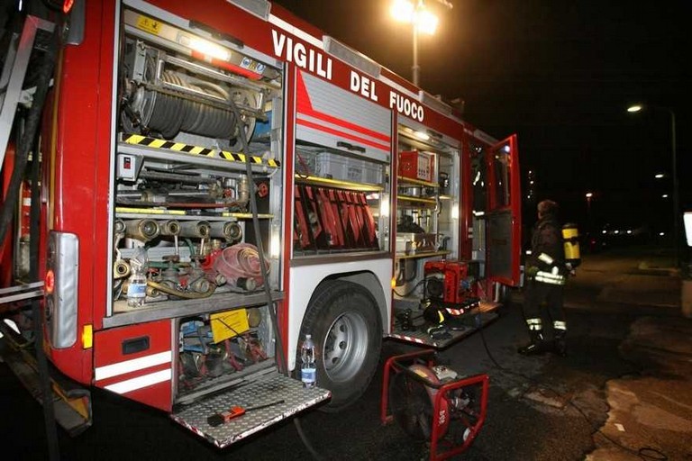 I vigili del fuoco in azione