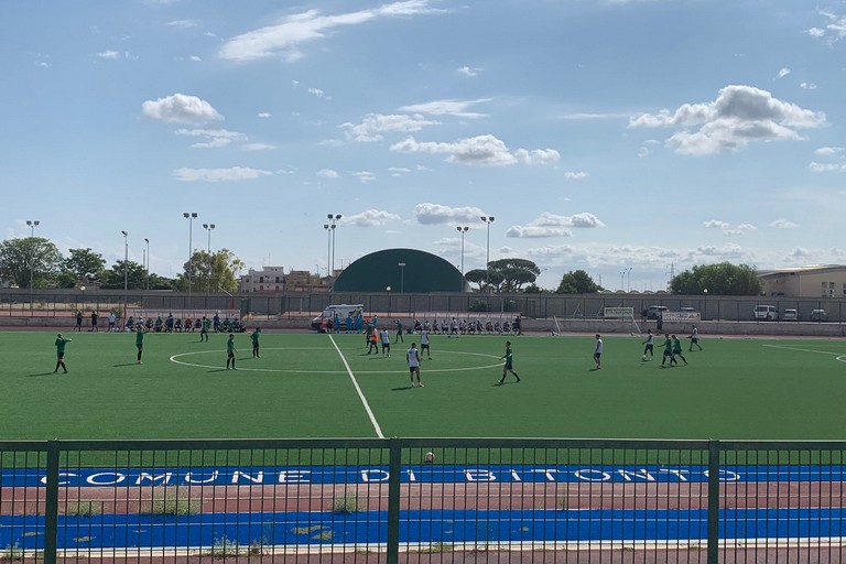 Us Bitonto in allenamento sul terreno del Rossiello