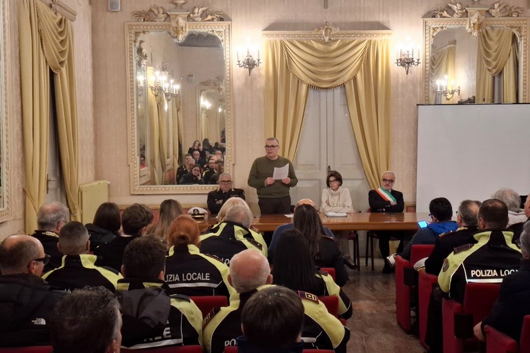 Polizia locale di Bitonto in festa per il suo patrono san Sebastiano. <span>Foto Massimiliano Dilettuso</span>